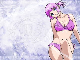 Pink hair bikini anime lyco - a pink hair free wallpaper for desktop
