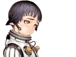 Space suit man pipe helmet - yukito kishiro free wallpaper