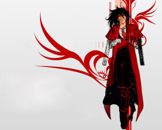 Woman sword red dress anime - vanita free wallpaper for desktop