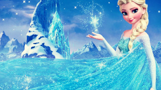 Frozen princess blue dress castle - princess free wallpaper