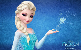 Frozen princess holding snowflake in - the caption free wallpaper