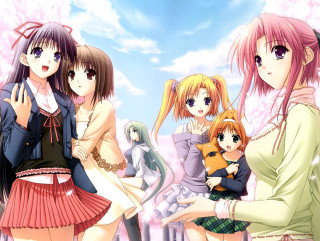 Girls clouds starry sky manga - a sky free wallpaper