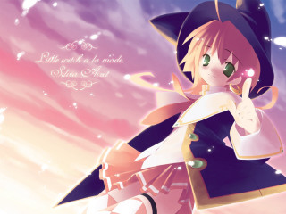 Anime girl hat coat finger - a finger free wallpaper
