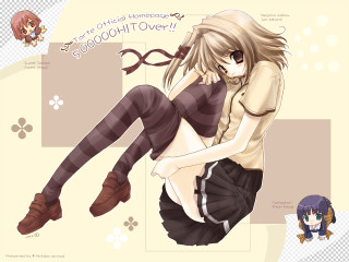 Girl long hair short skirt - mingei free wallpaper for desktop