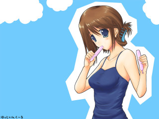 Alice prin brushing teeth blue - her tooth free wallpaper