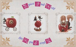 Girl wolf apples carriage japanese - pop surrealism free wallpaper