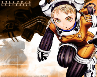 Space suit jet cartoony blonde - key art free wallpaper