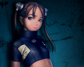Futuristic woman pony tail wall - a futuristic outfit free wallpaper