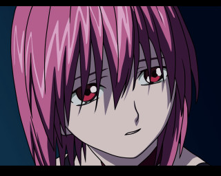 Pink haired girl red eyes 4 - sad free wallpaper