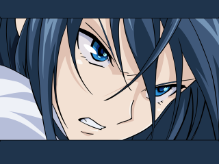 Blue eyed anime character long - anime character free wallpaper