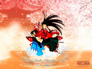 Snow autumn cherryblossoms kimono girls - the snow free wallpaper