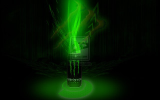 Green monster energy drink glass - a green glow free wallpaper for desktop