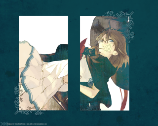 Anime couple hugging knife alice - the other free wallpaper