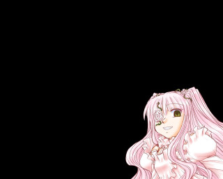 Pink haired girl crown rose - girl free wallpaper