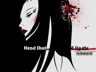 Woman blooded headshot gothic eddie - a bloody background free wallpaper