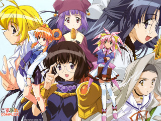 Anime girls colorful costumes thumbs - a thumb free wallpaper