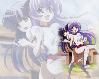 Two girls hugging cat dog - two girl free wallpaper