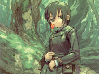 Girl forest flower uniform neo - a girl in a uniform free wallpaper