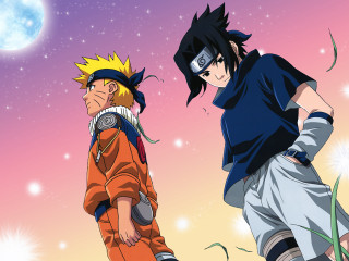 Starry sky naruto hokage moon - star and a moon in the background free wallpaper