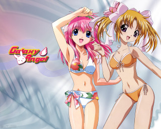 Anime girls bikinis wave sky 2 - bikinis free wallpaper