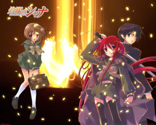 Anime group fireplace embers shana - a fire place free wallpaper