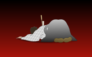 Cartoon character rock stick mouth - death free wallpaper