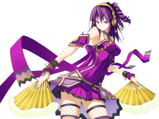 Purple dress fan tennis ribbon - a fan free wallpaper