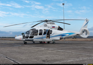 Helicopter parked tarmac airport sky - the tarmac free wallpaper