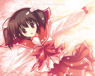 Girl redbow arms outdoors ayako - a red bow free wallpaper