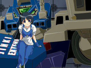Ayako rokkaku anime character robot - a box free wallpaper for desktop