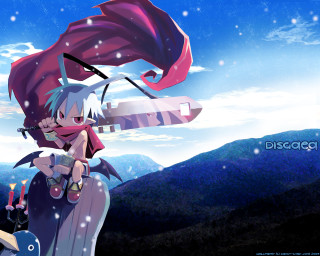 Cartoon hero sword mountain snow - elysium free wallpaper