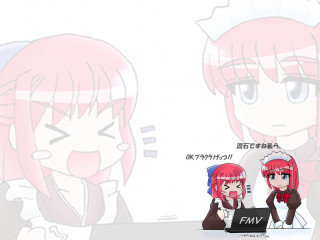 Two anime girls laptop siblings - a laptop computer in front free wallpaper