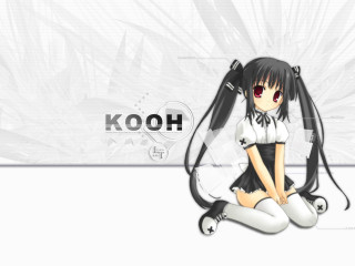 Girl backpack koo logo sitting - a backpack free wallpaper