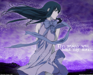 Woman bow purple background fireworks - long hair and a bow free wallpaper