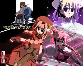 Anime group purple background alice - a group of anime characters free wallpaper for desktop