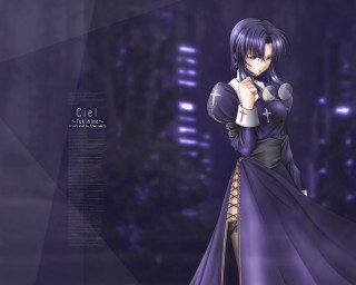 Purple dress forest night gothic - her right hand free wallpaper