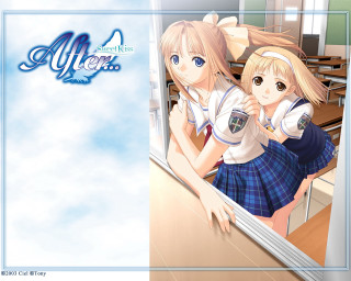 Anime girls classroom sky blueframe - a classroom free wallpaper