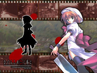Girl knife blood cityscape yandere - a picture of a girl free wallpaper