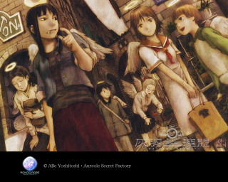 Group people building sign angel - a sign free wallpaper