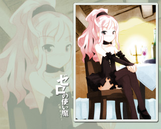 Pink haired gothic portrait solo - a white tablecloth free wallpaper