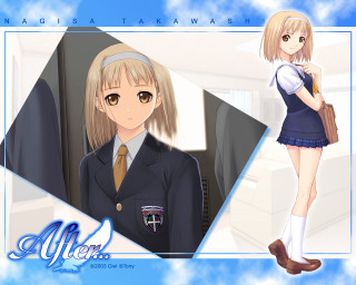 Chizuko yoshida uniform portrait blonde - character portrait free wallpaper