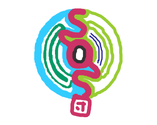 Colorful abstract circle lettero spirals - a colorful abstract design free wallpaper