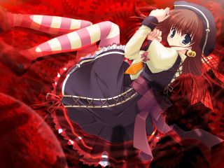 Alice prin dress hat red - a woman in a dress and hat free wallpaper