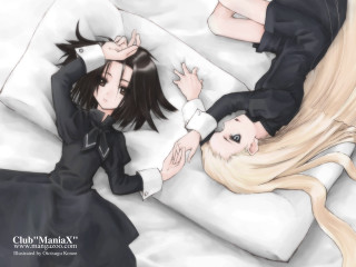 Eizan kikukawa anime bed two - a bed together free wallpaper