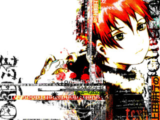 Eizan kikukawa red hair mosaic - tie free wallpaper for desktop