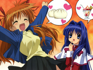 Anime girls cat ears drink - a drink free wallpaper