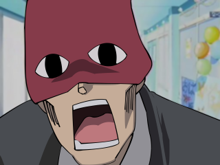 Red mask man balloons cobra - his head free wallpaper