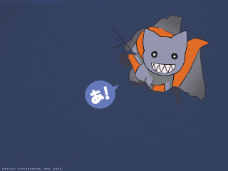 Cartoon bat smile speechbubble question - lostfish free wallpaper