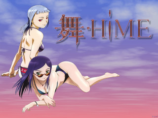 Floating anime girls sky bikini - chinese free wallpaper
