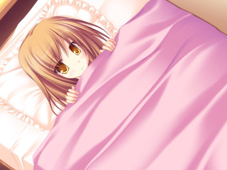 Girl pink blanket bed yayoi - bed free wallpaper